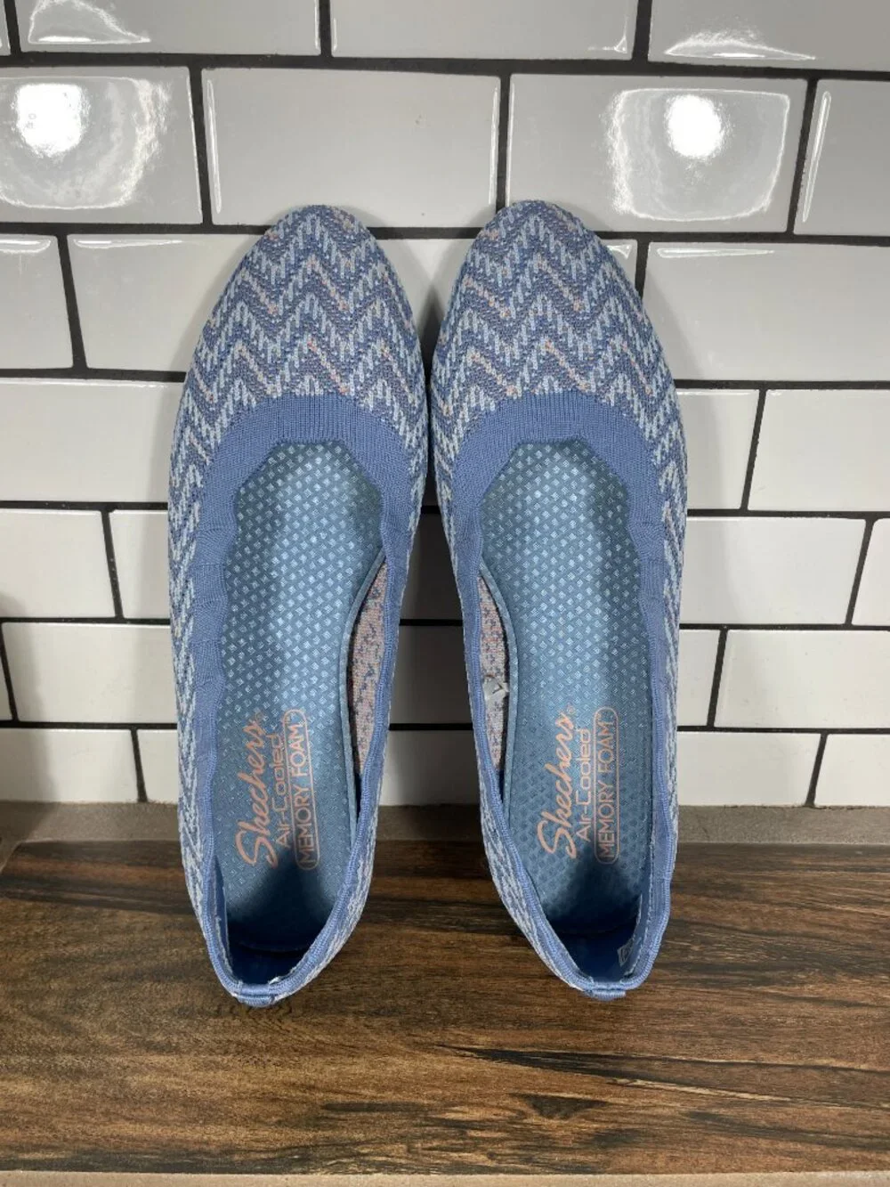 Skechers Cleo 2.0 Like Treasure Womens Size 9 Shoes Blue Comfort Ballet Flat